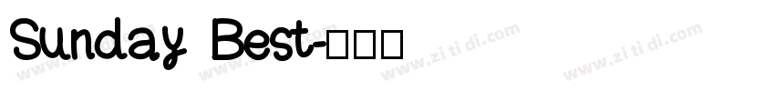 Sunday Best字体转换